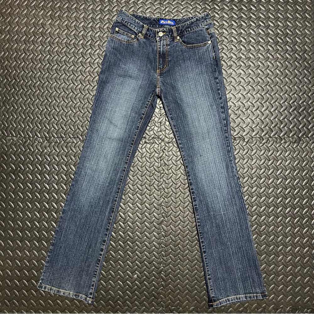Pure Diva Jeans Straight Leg Low Rise Women’s Size 3 Vintage Medium Wash Juniors